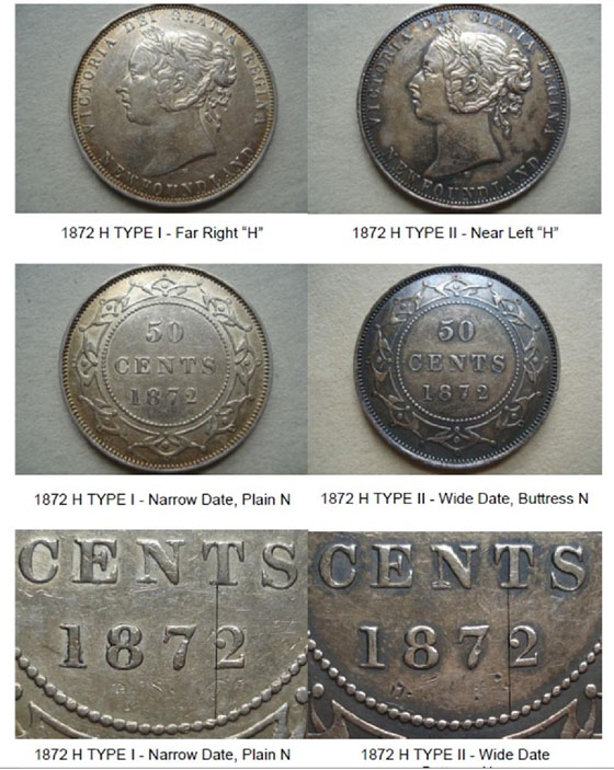 1872 H TYPE II Varieties